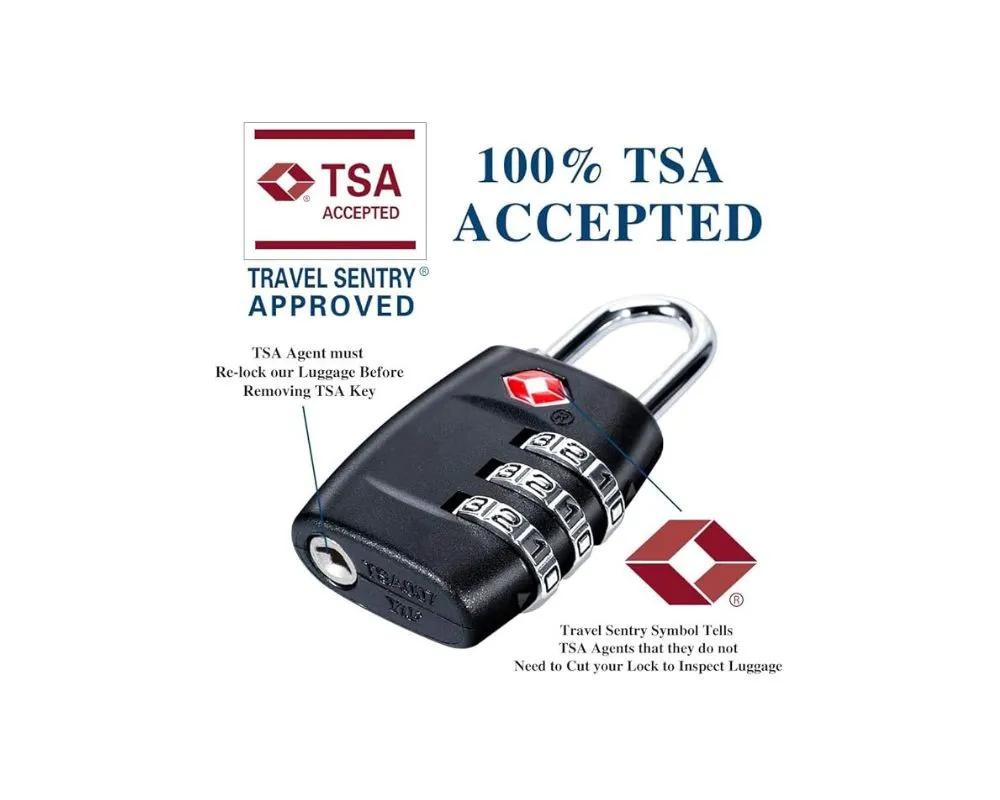 TSA Luggage Lock - 3 Digits: Lock in Safety