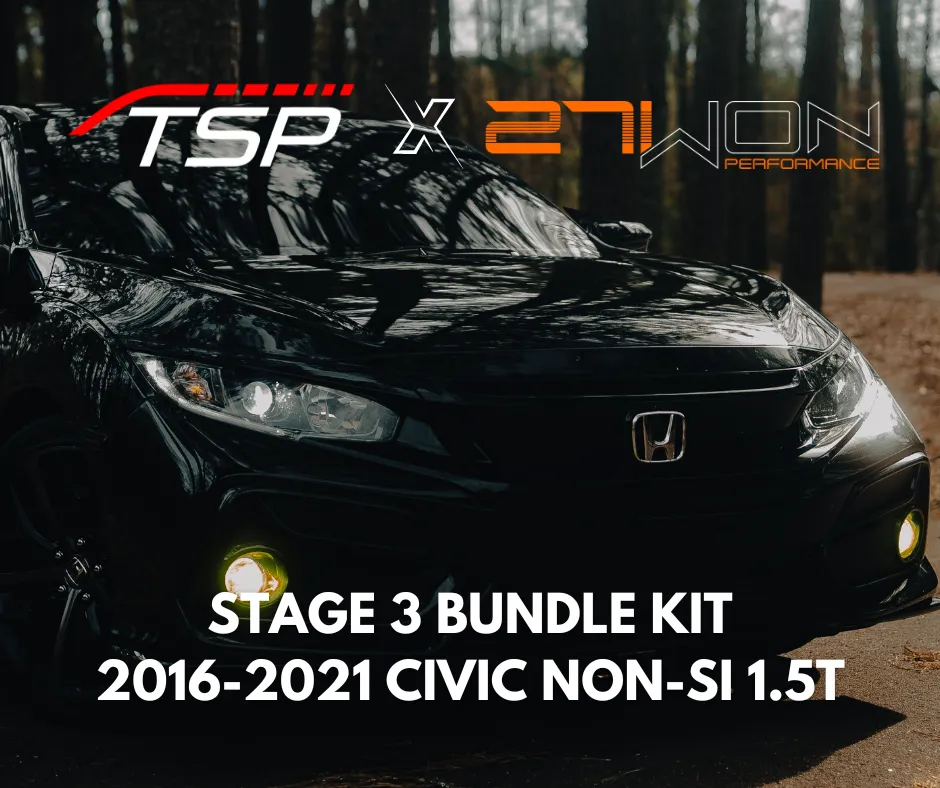 TSP x 27WON Stage 3 Bundle Kit for 2016  Honda Civic Non-Si 1.5T