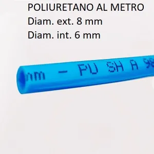 Tubo Elastollan per Aria Compressa in Poliuretano SH98 Øext.8xØint.6