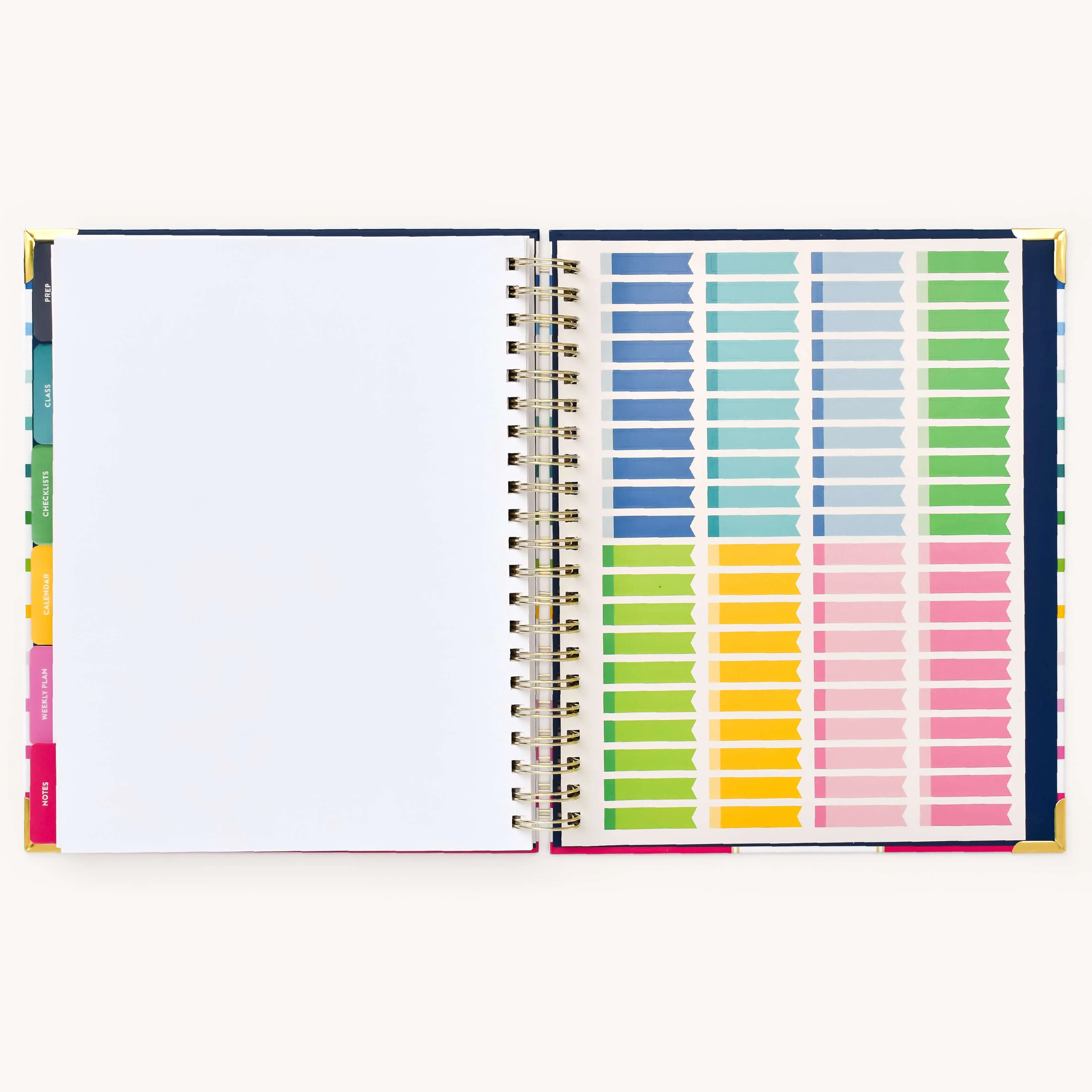 Undated Teacher Planner - Happy Stripe