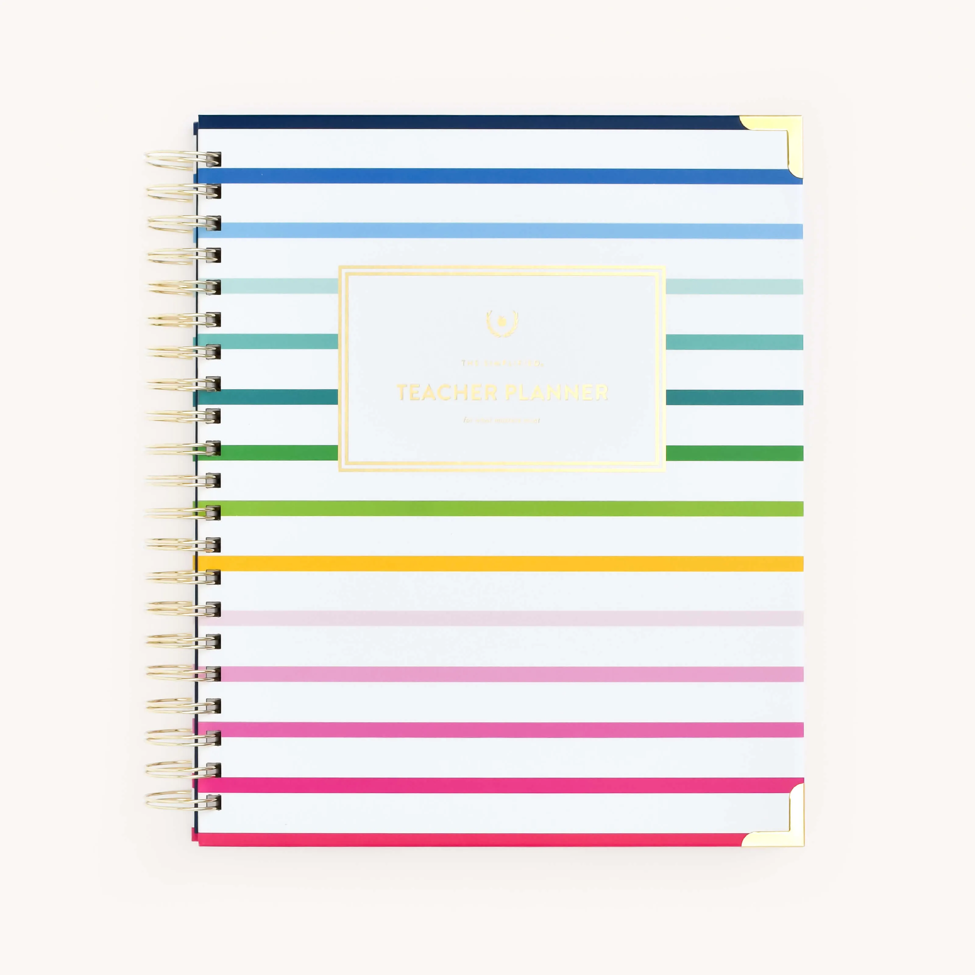 Undated Teacher Planner - Happy Stripe