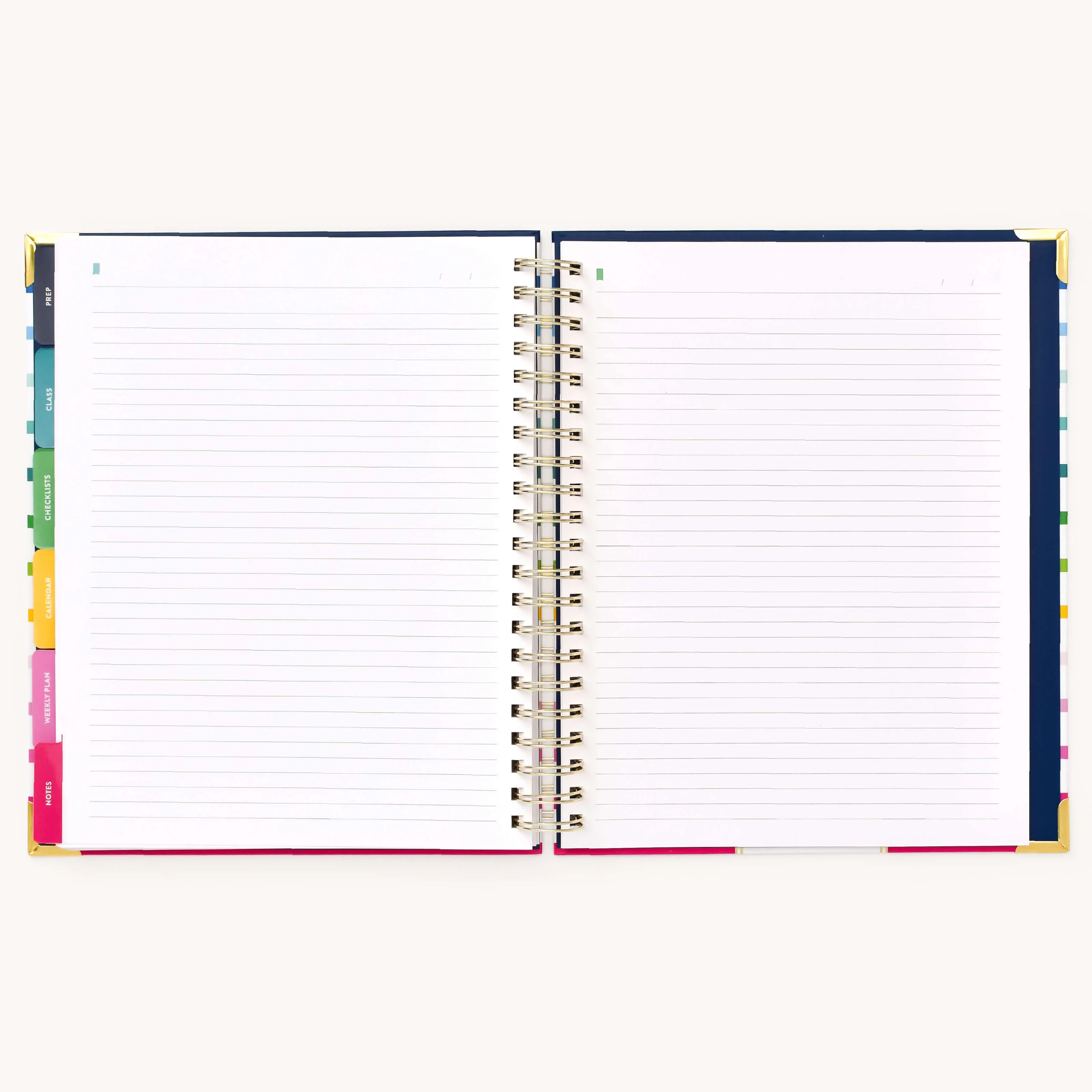 Undated Teacher Planner - Happy Stripe
