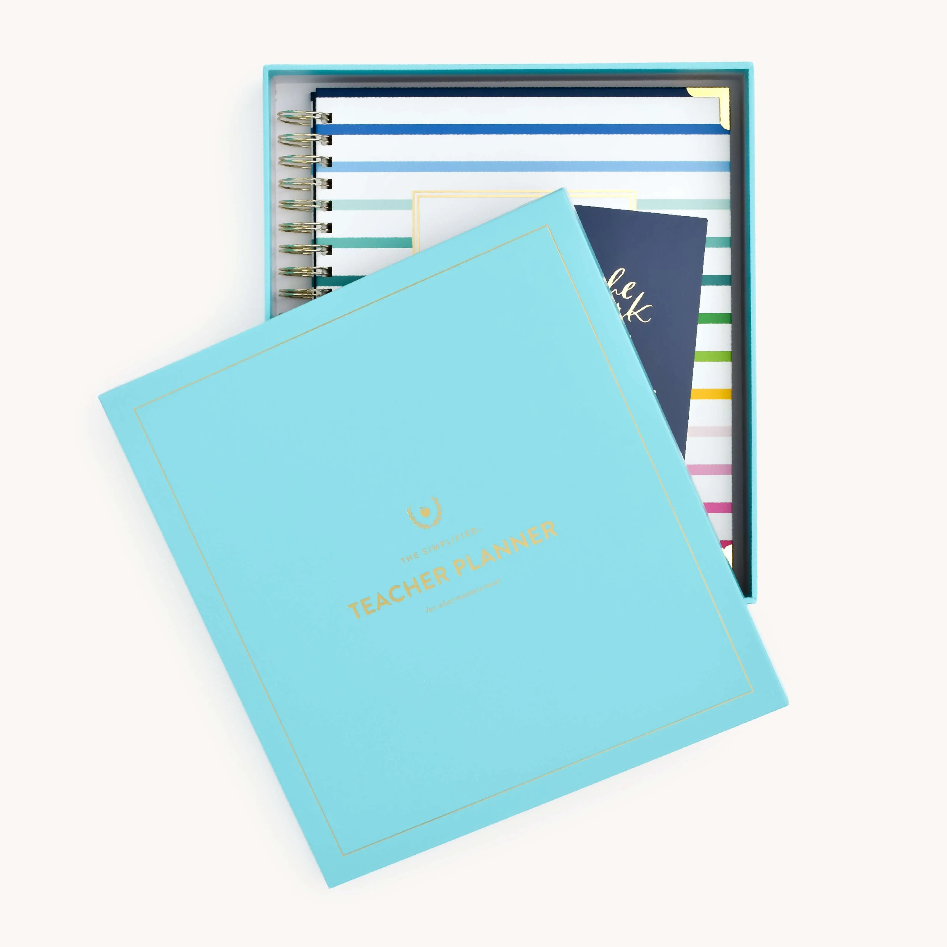 Undated Teacher Planner - Happy Stripe