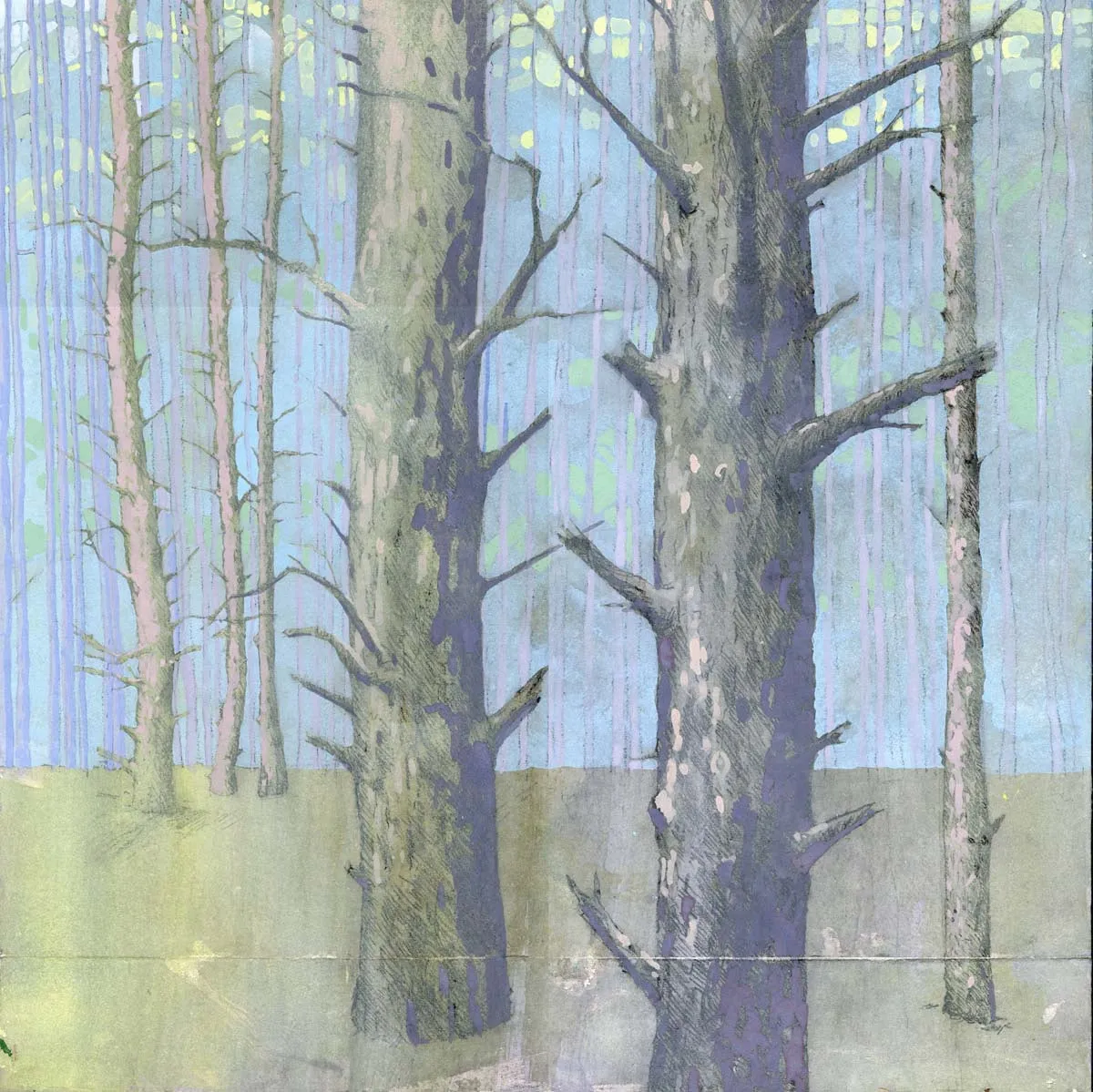 Undone Original Painting by Nancy Tobin - Abstract Mixed Media