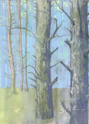 Undone Original Painting by Nancy Tobin - Abstract Mixed Media