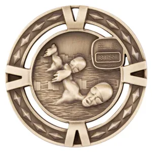V-Tech Series Medal - Swimming Gold 60mm