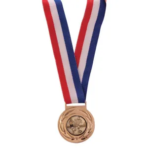 Value Medal & Ribbon Gold 45mm
