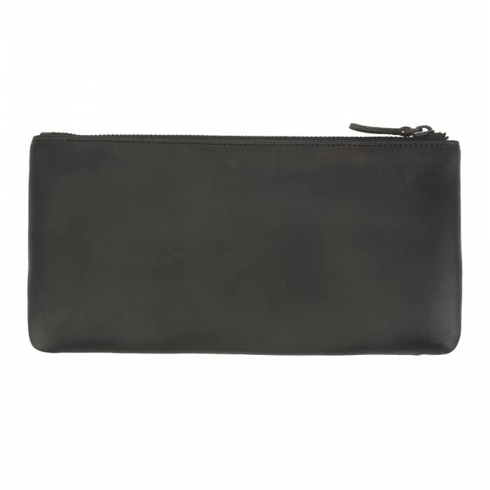 Versatile Long Wallet, Distressed Leather (Unisex)