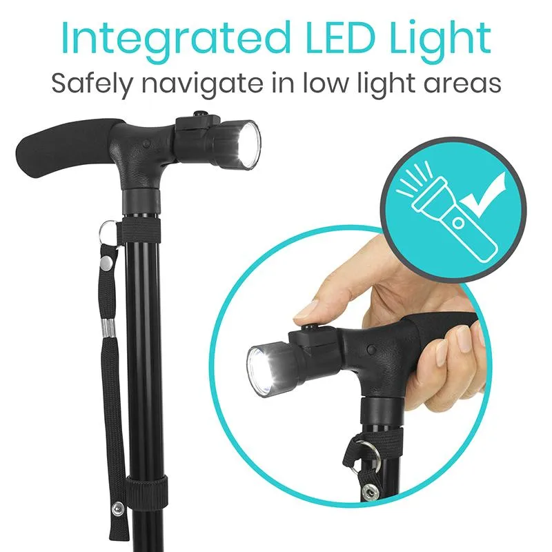 Vive LED Folding Cane