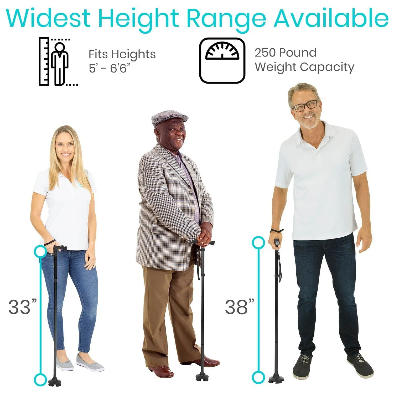Vive LED Folding Cane
