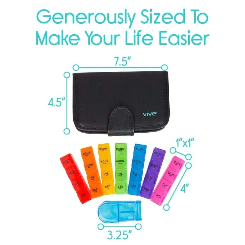 Vive Travel Pill Organizer