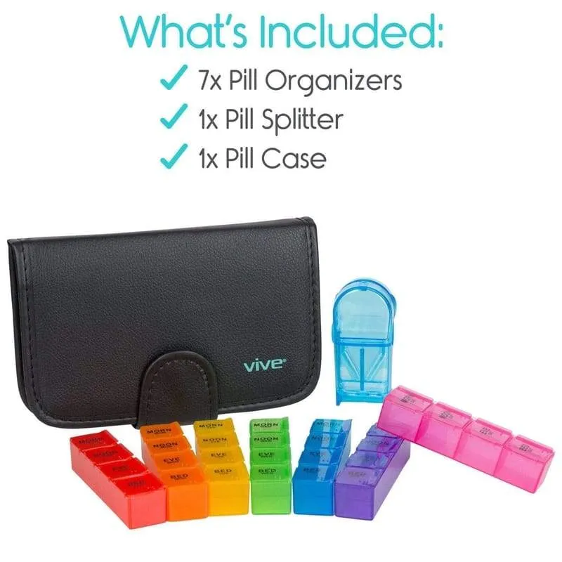 Vive Travel Pill Organizer