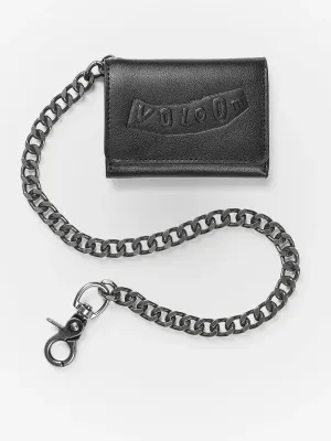 Volcom Pistol Leather Wallet Black
