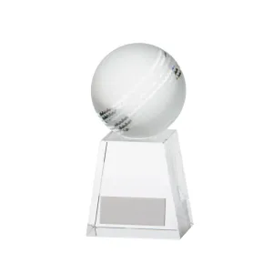 Voyager Cricket Crystal Award 125mm