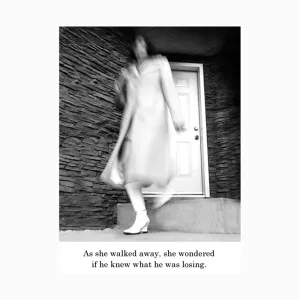 Walk Away Greeting Card