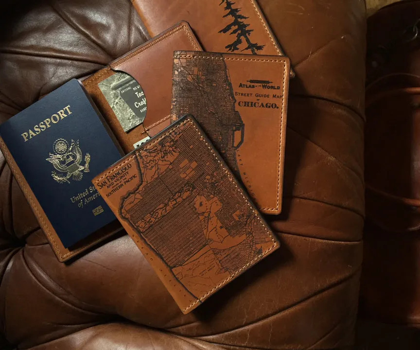 Washington DC Map Passport Wallet