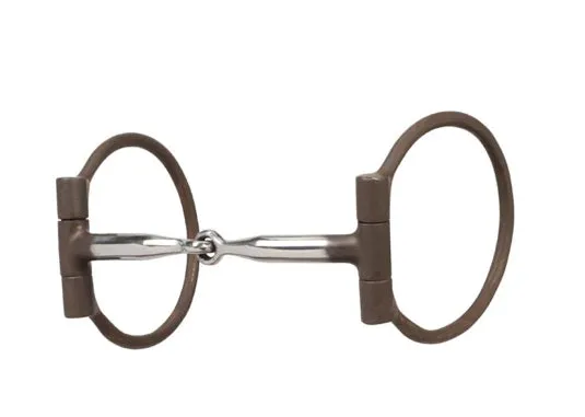 Weaver All Purpose Offset Dee Bit with 5" Sweet Iron Snaffle Mouth with Copper Inlay