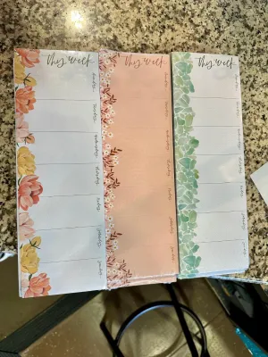 Weekly Notepads