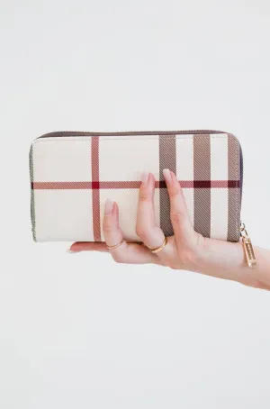 Wheatley Plaid Wristlet Wallet Card Holder