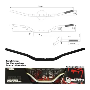 Whites Handlebar Taper AL6061 Black WR125/250/450 (’05-’06) 1-1/8"