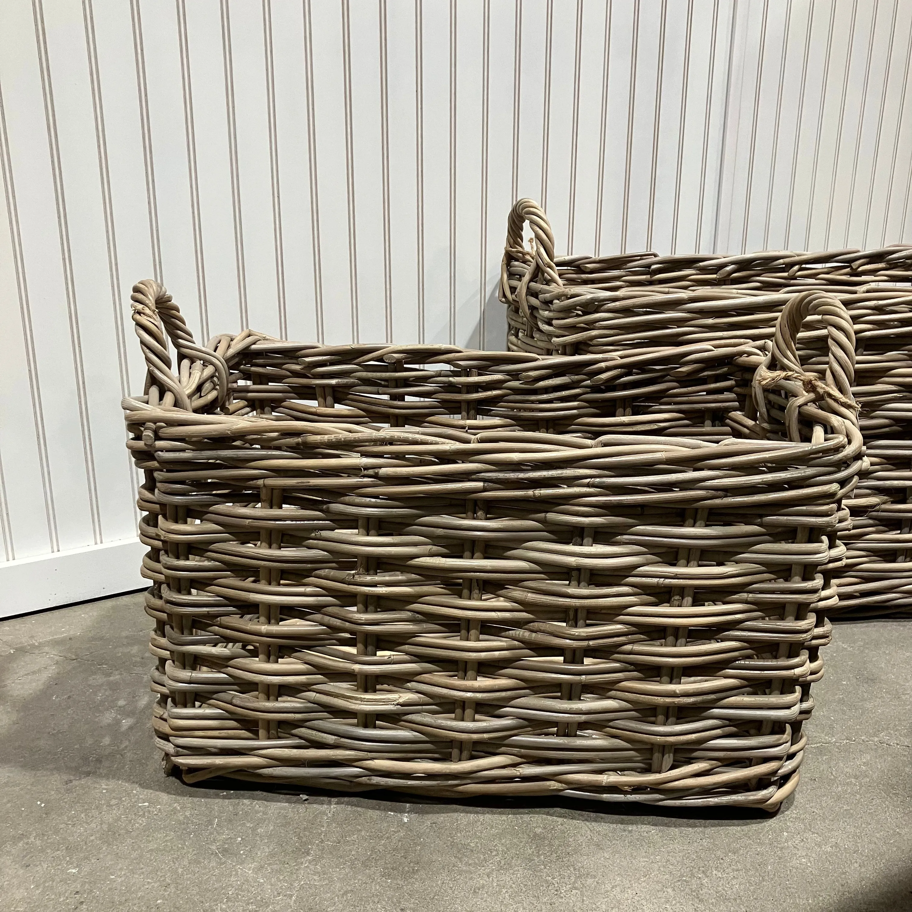 Wicker Basket with Handles