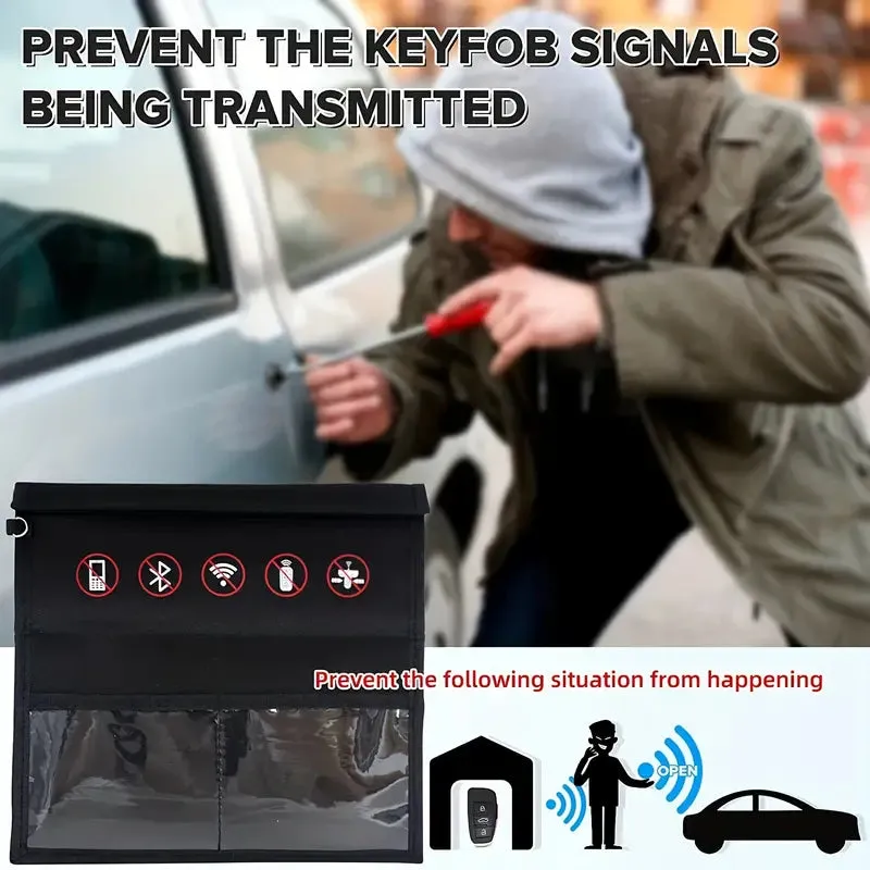 Wild West 1pc Anti-Theft Signal Shielding Pouch - Mobile & Car Key Protector Bag