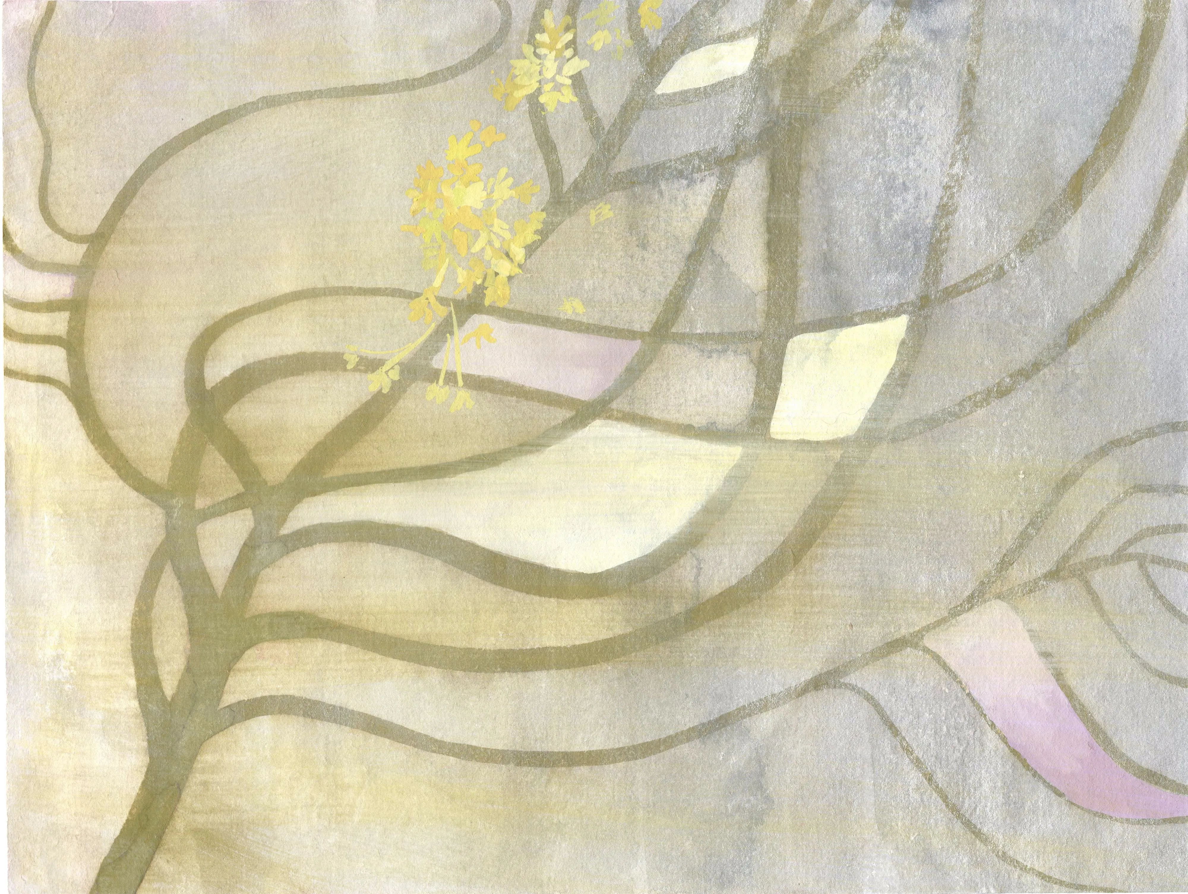 Wind Blown — Study  - Small Abstract Landscape
