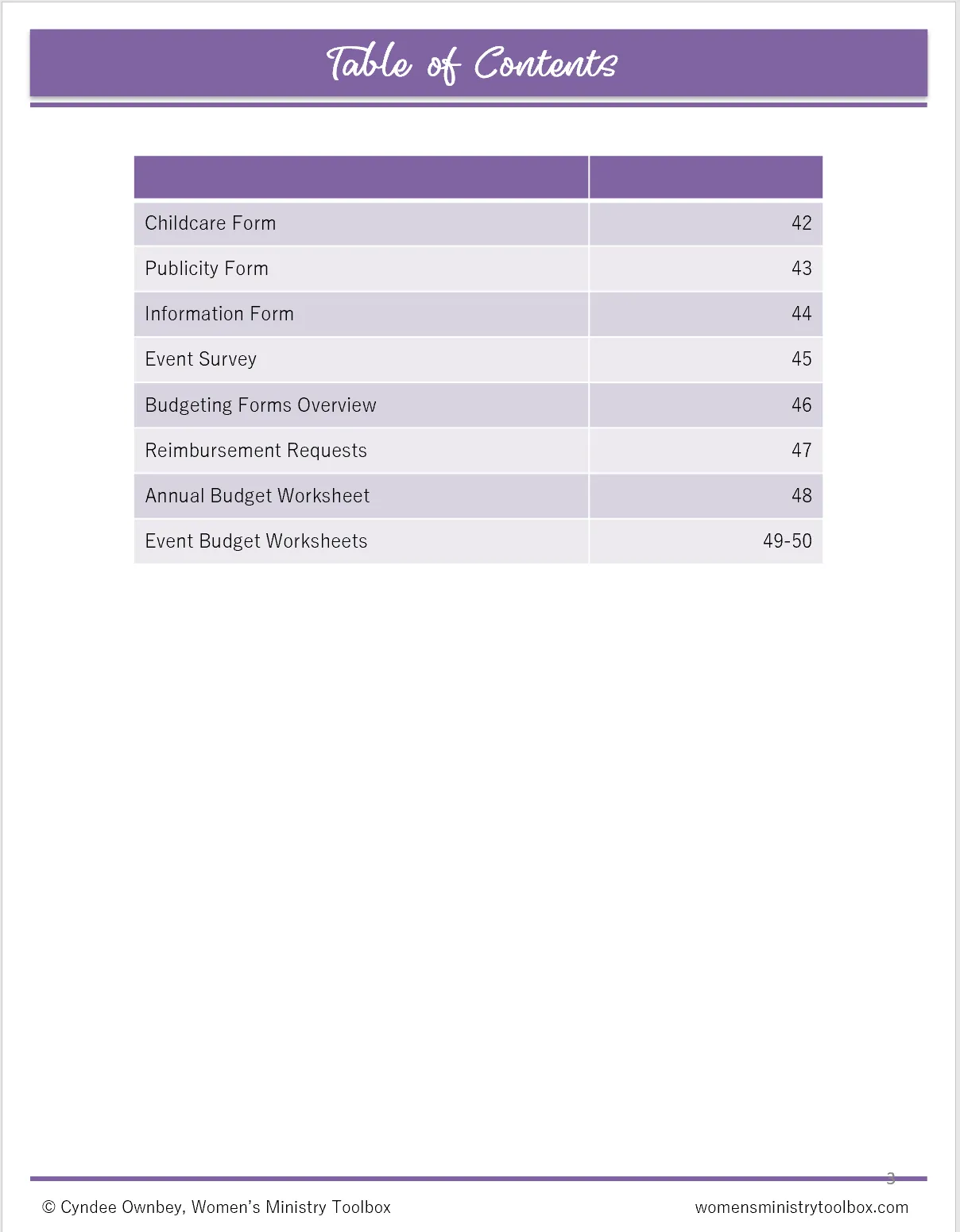 Women's Ministry Binder Essentials (eBook)
