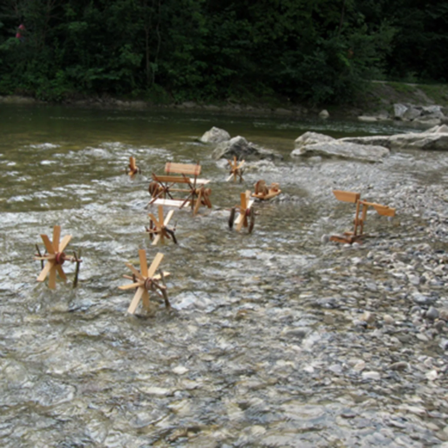 Wooden Little Waterwheel