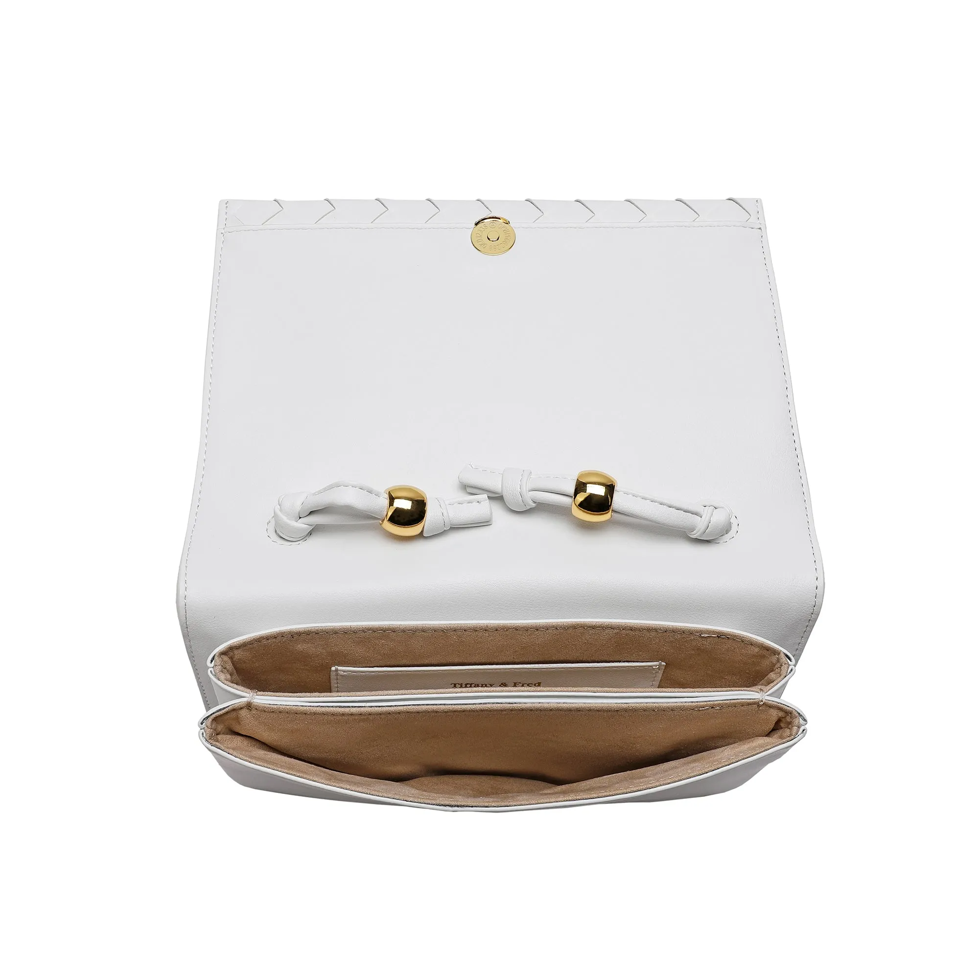 Woven Leather Shoulder Bag/ Clutch