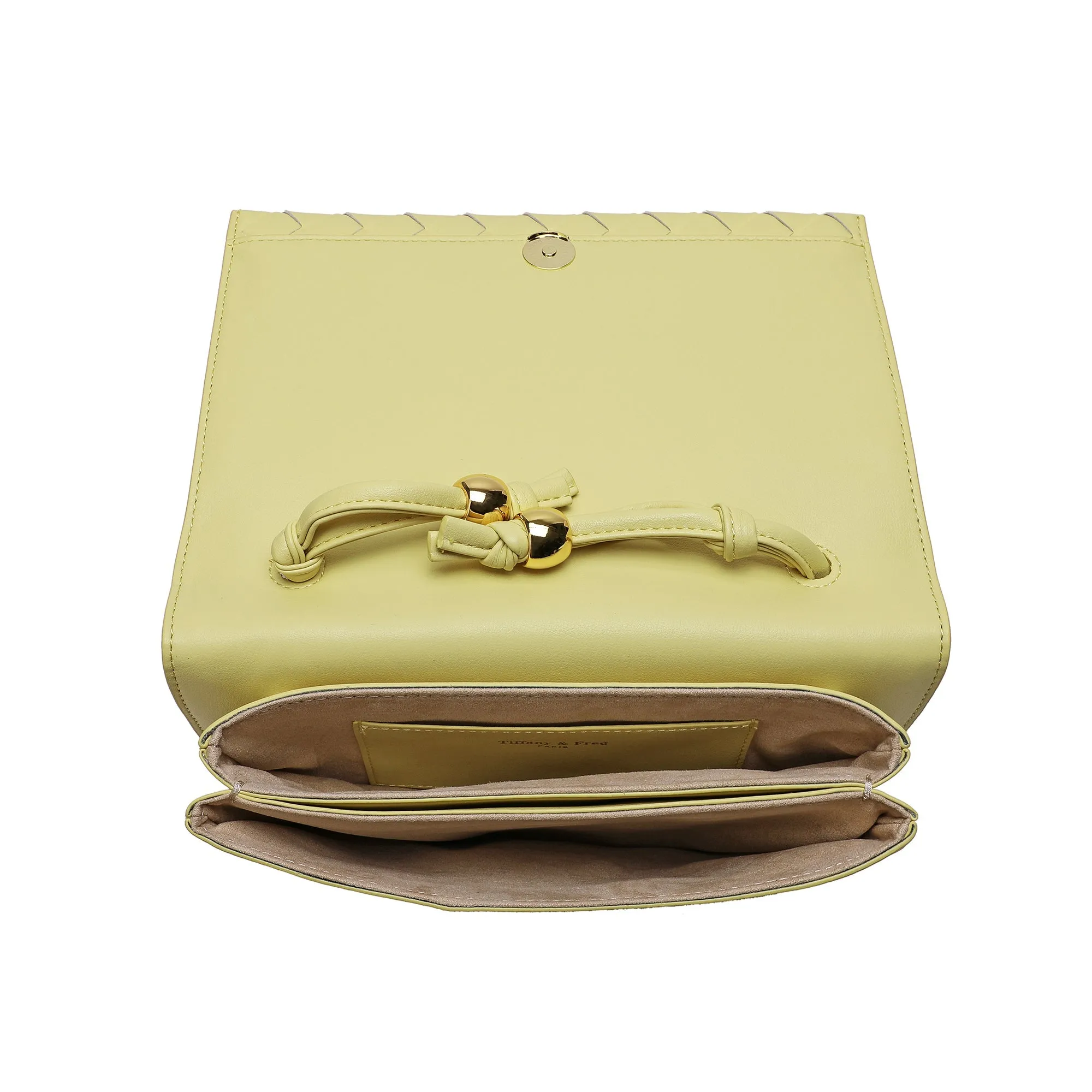 Woven Leather Shoulder Bag/ Clutch