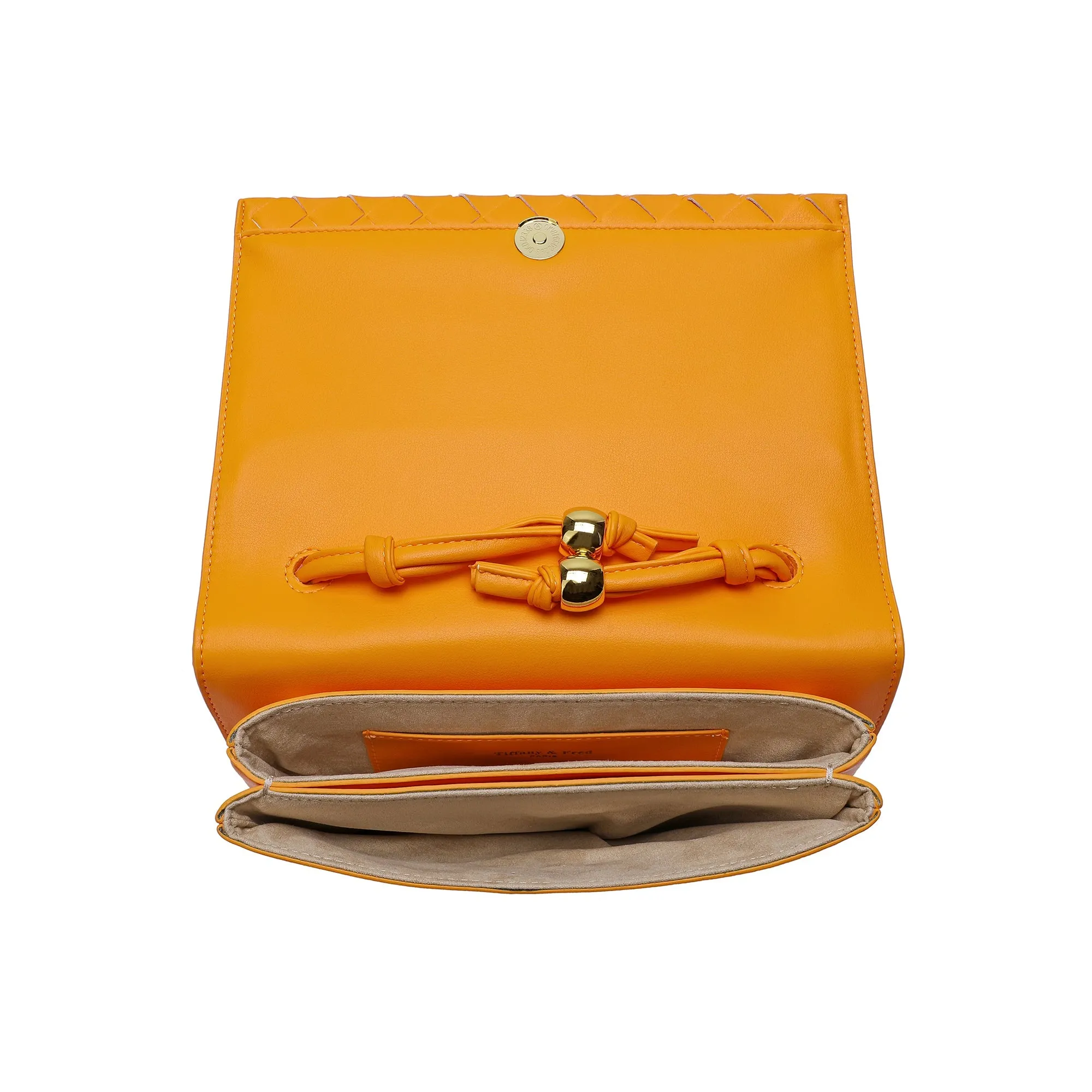 Woven Leather Shoulder Bag/ Clutch