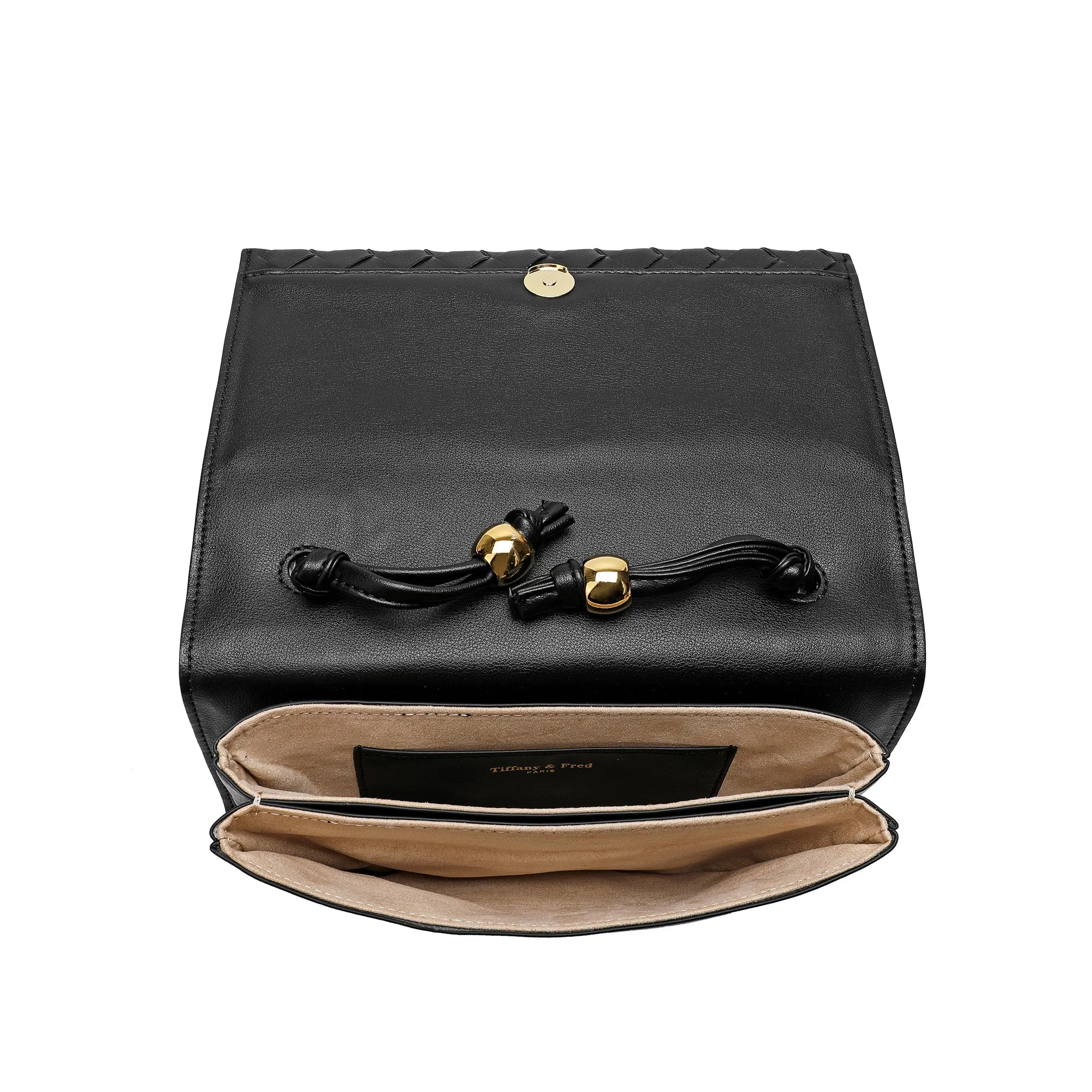 Woven Leather Shoulder Bag/ Clutch