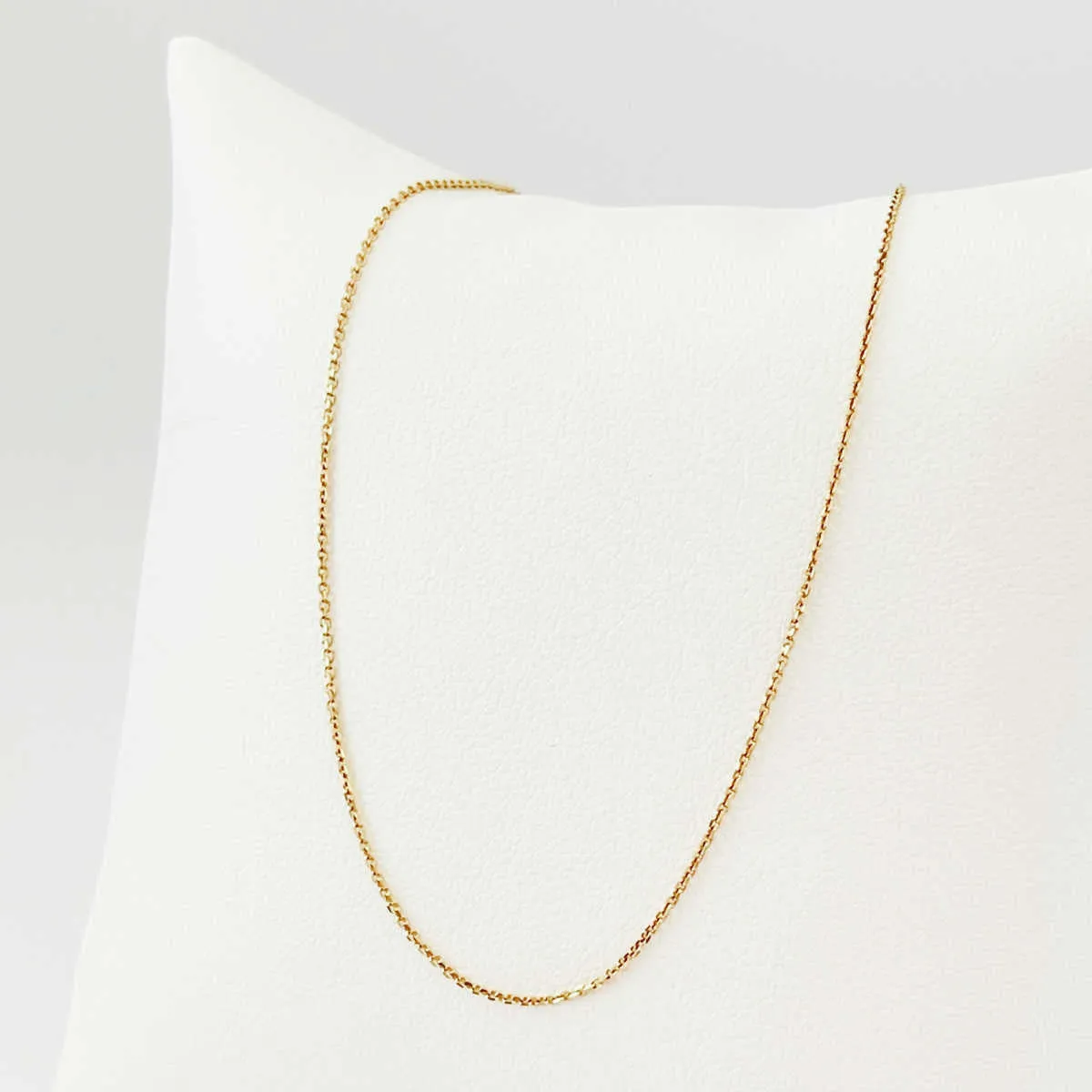 Yellow Gold Cable Chain Necklace for Medical ID