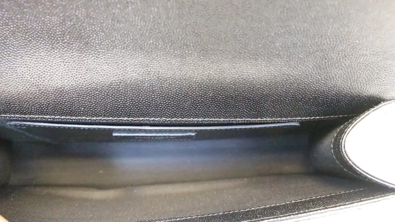 YVES SAINT LAURENT Kate Black Leather Clutch