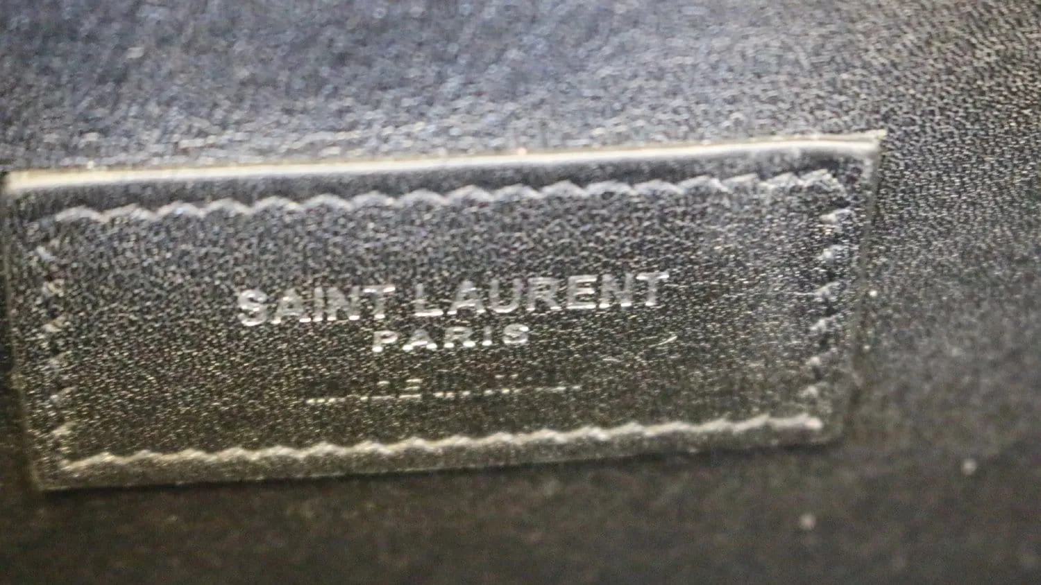 YVES SAINT LAURENT Kate Black Leather Clutch