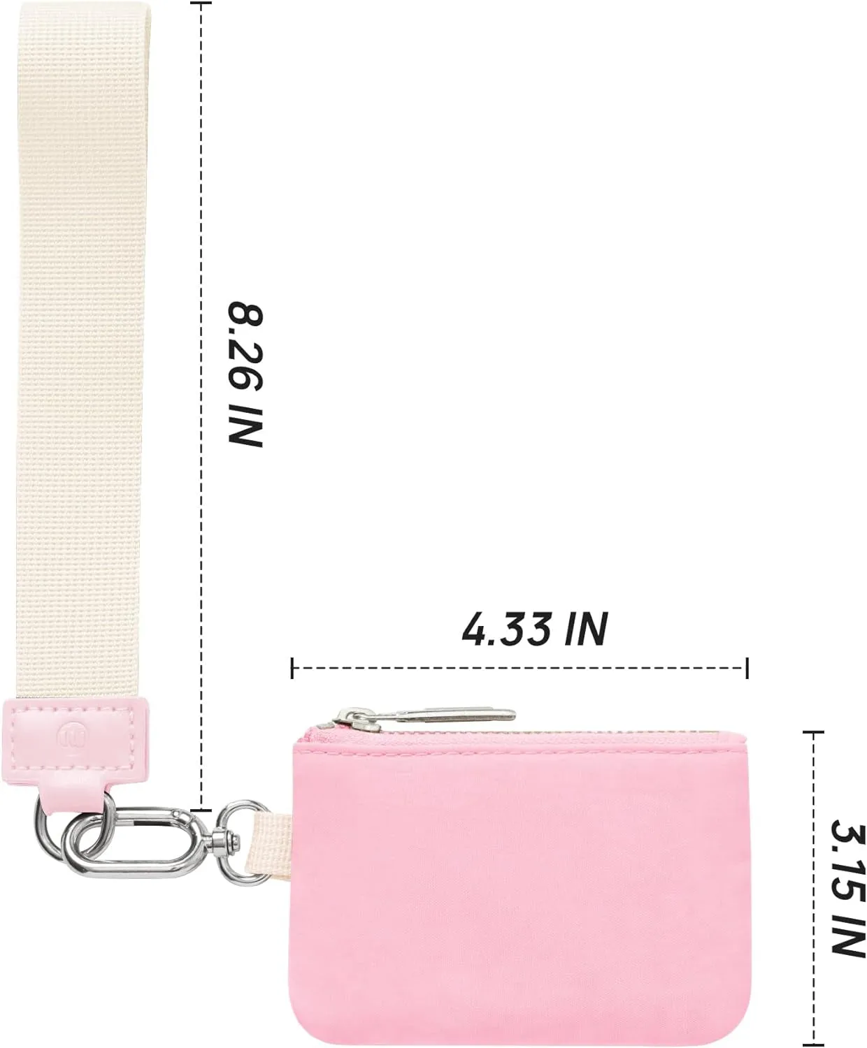 Zip Around Wristlet keychain Wallet for Women Portable wallet